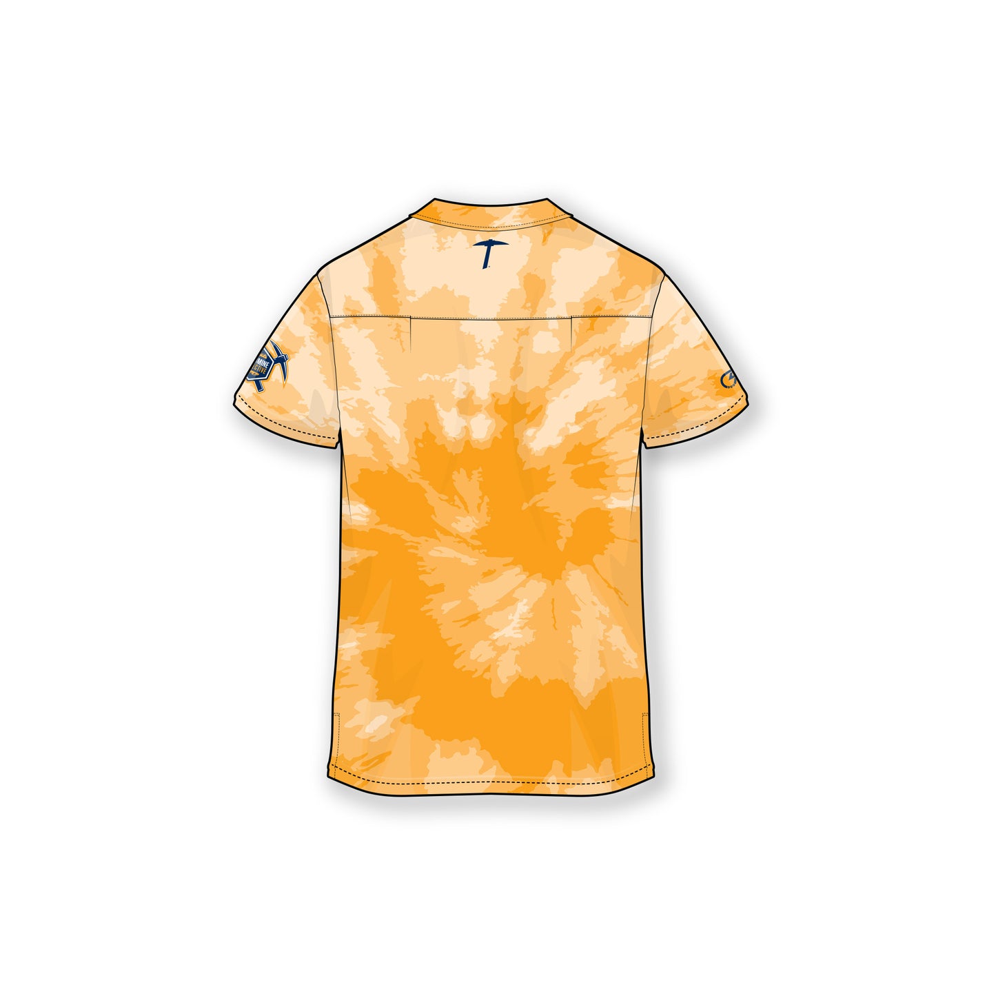 UTEP Orange Tie Dye Camp Shirt