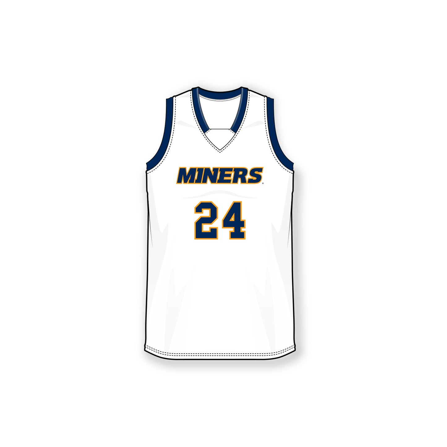 UTEP Personalized Replica White Basketball Jersey