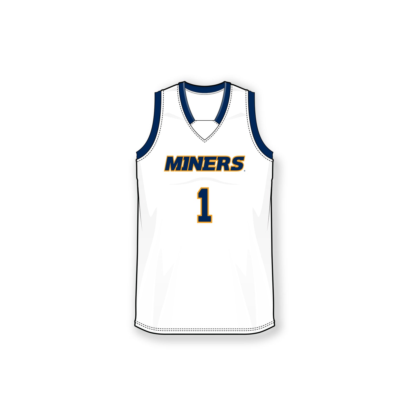 UTEP Replica White Basketball Jersey
