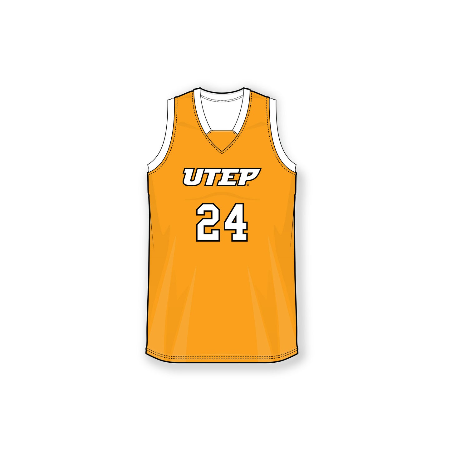 UTEP Personalized Replica Orange Basketball Jersey