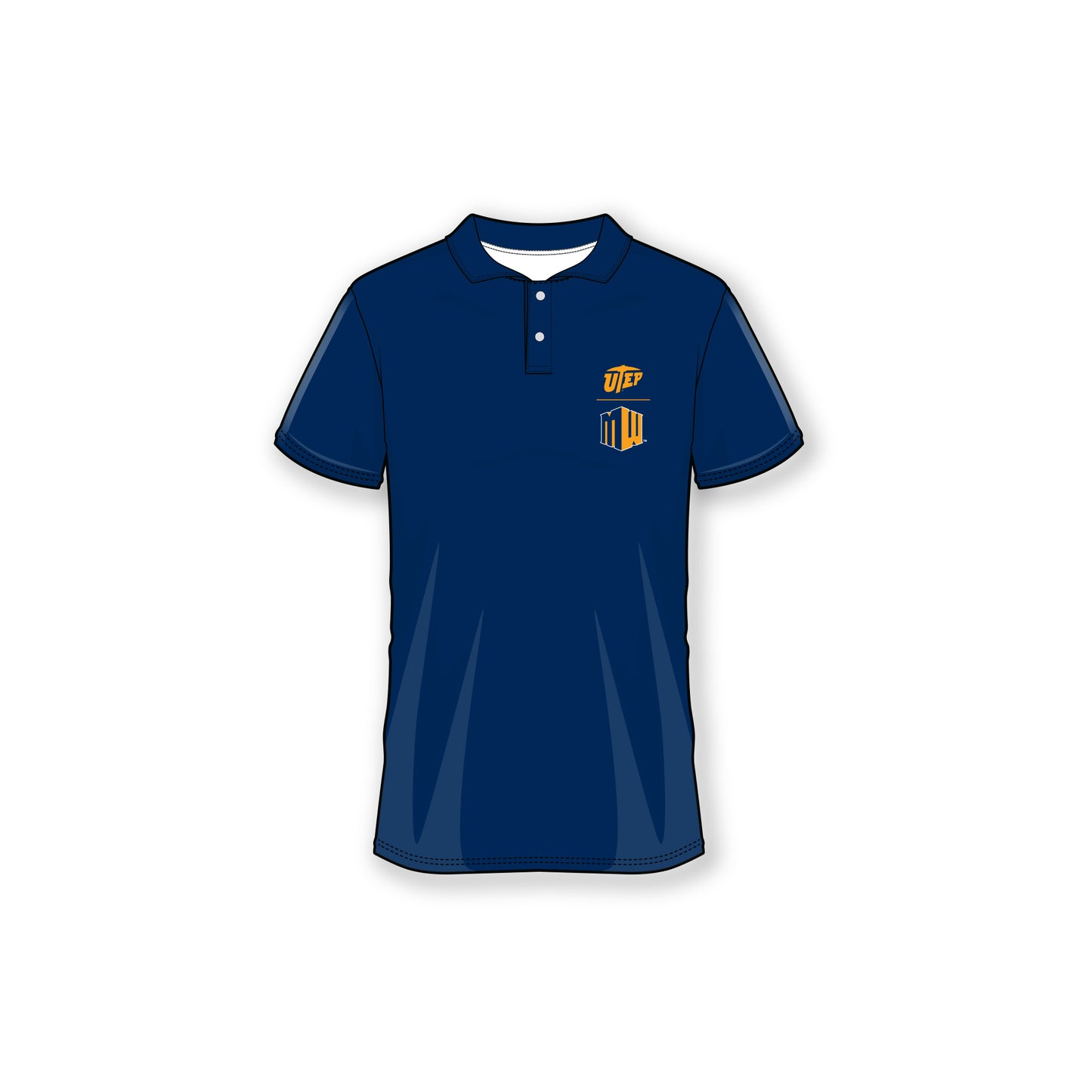 Mountain West UTEP Cotton Logo Polos