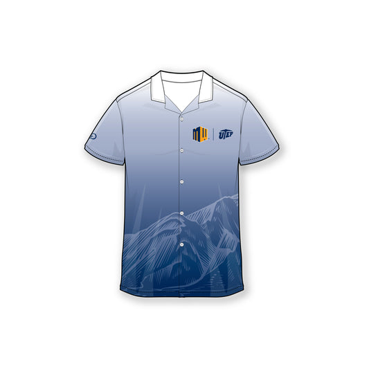 Mountain West UTEP Gradient Mountains Blue Camp Shirt